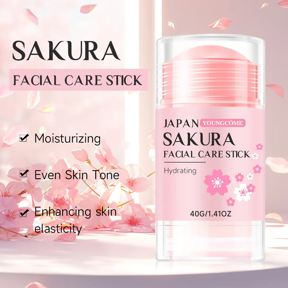 YOUNGCOME Sakura Hydrating Face Cream Stick | Deep Moisture Face Moisturizer Stick Qst