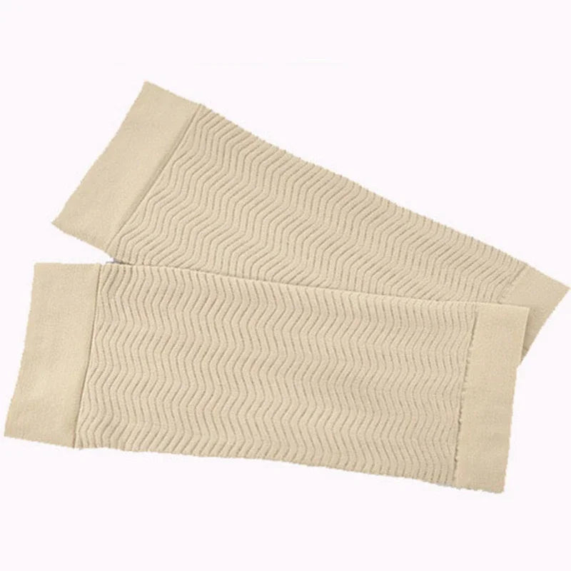 Women's Arm Shaper Compression Sleeves & Leg Warmers Compression Arm Sleeves Qme Skin color One Size