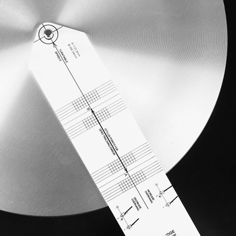 Turntable Cartridge Alignment Protractor & Stylus Calibration Tool Cartridge Alignment Tool Qme