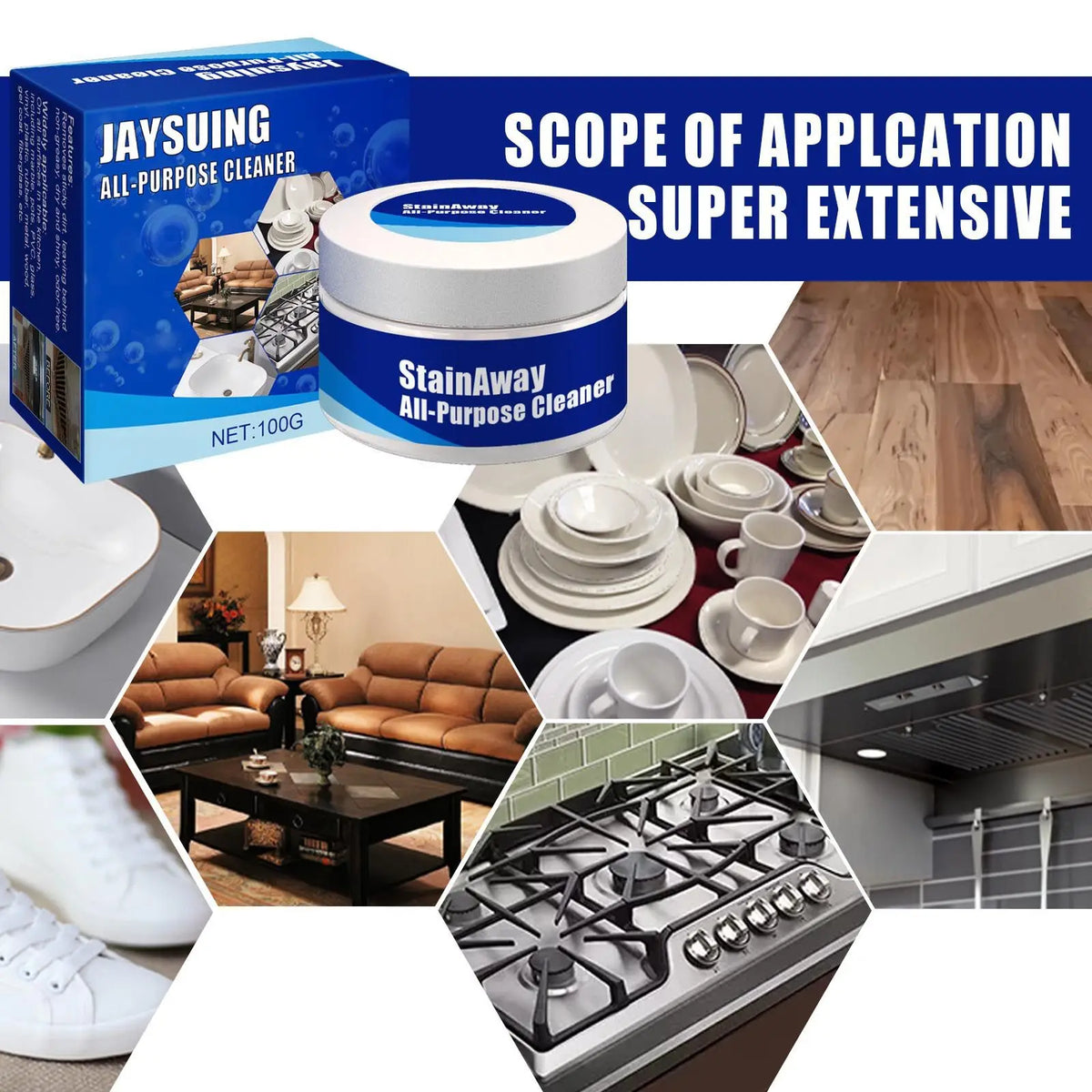 Heavy Duty Kitchen Degreaser & Pot Bottom Polish Cleaner Kitchen Degreaser Cleaner Qme