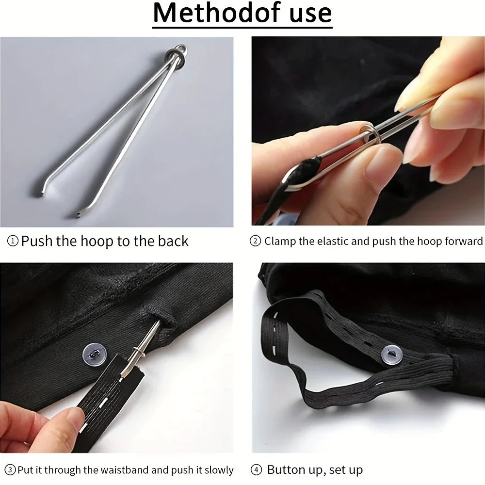 Steel Garment Clips – Elastic Tape & Cross Stitch Sewing Tool Sewing Clips Qme