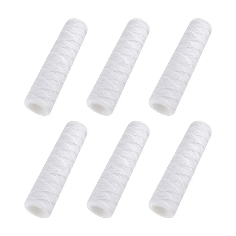 6-Pack 5 Micron String Wound Sediment Filter Cartridges 10 Inch Water Filter Cartridge Qst