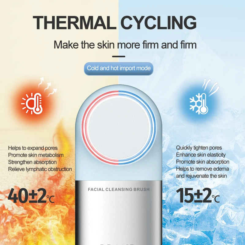 VIMYSHOW Hot & Cold Silicone Face Cleansing Brush – IPX7 Face Cleansing Brush Qst