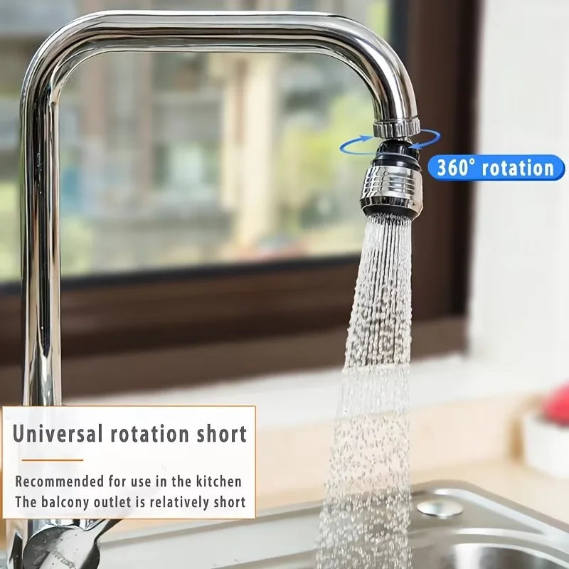 360° Dual Mode Faucet Aerator Extender – Water Saving Sprayer Faucet Aerator Extender Qst