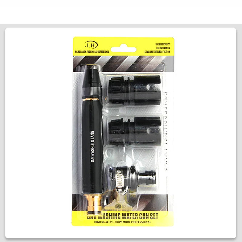 High-Pressure Garden & Car Wash Water Gun Nozzle Hose Spray Gun Qme Set
