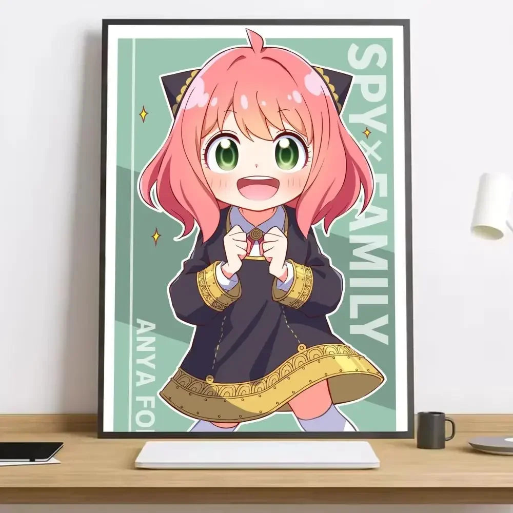 Spy x Family Anya HD Canvas Poster – Anime Wall Art Decor Anime Canvas Poster Qst
