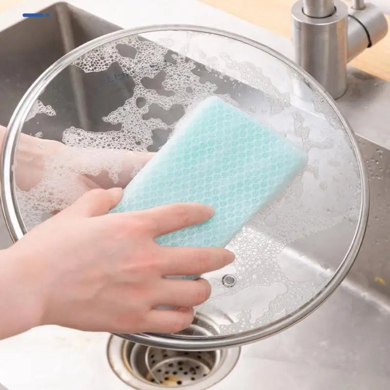 Non-Stick Dish Scouring Sponge Pads 5/10 Pack – Net Foam Dish Scouring Sponge Qst