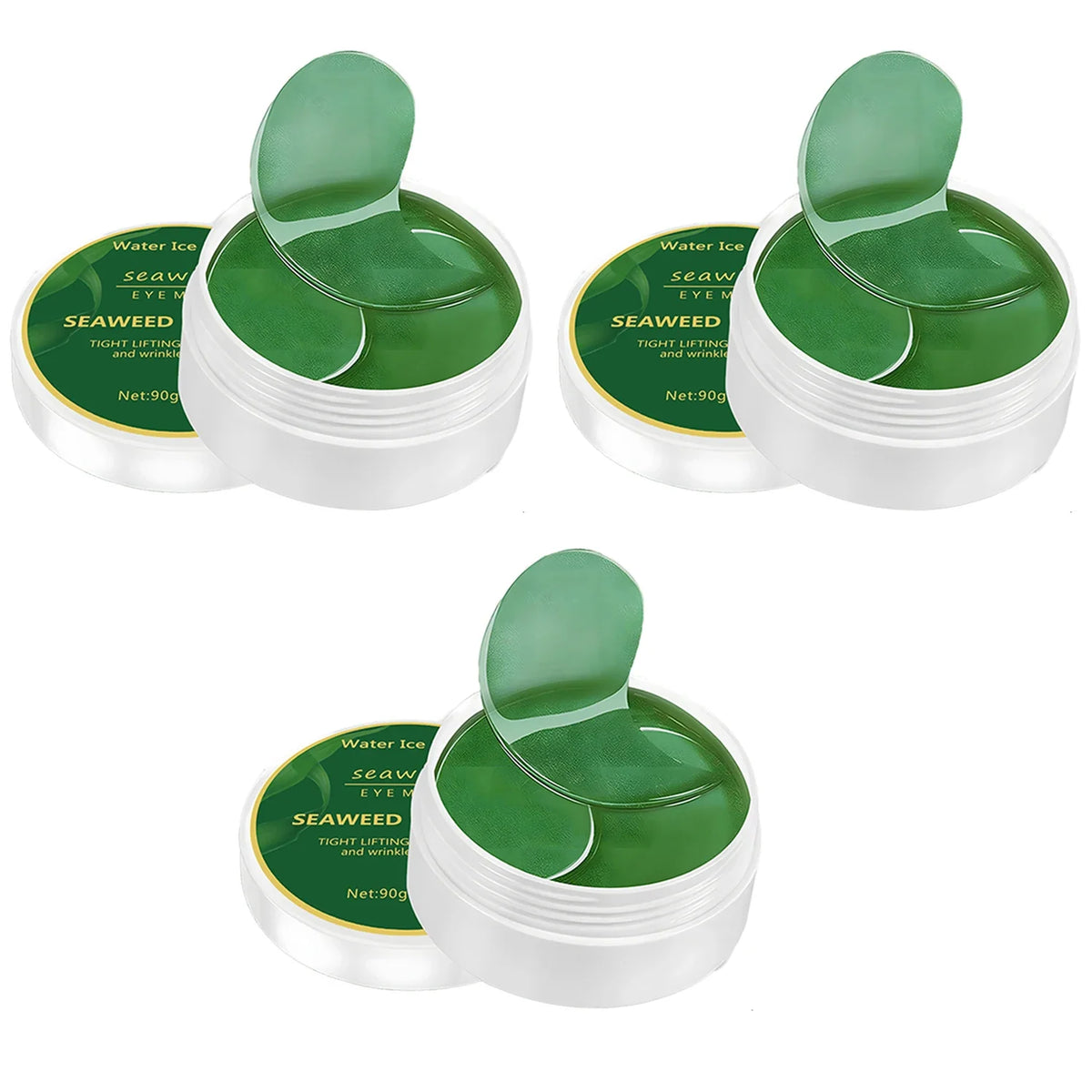 Seaweed Hyaluronic Acid Collagen Eye Patches – 60 Pcs Collagen Eye Patches Qme 3pcs