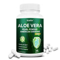 Aloe Vera Pearl Powder Capsules – Organic, Vegan, Non-GMO Herbal Supplement Qst 120 count-1 bottle