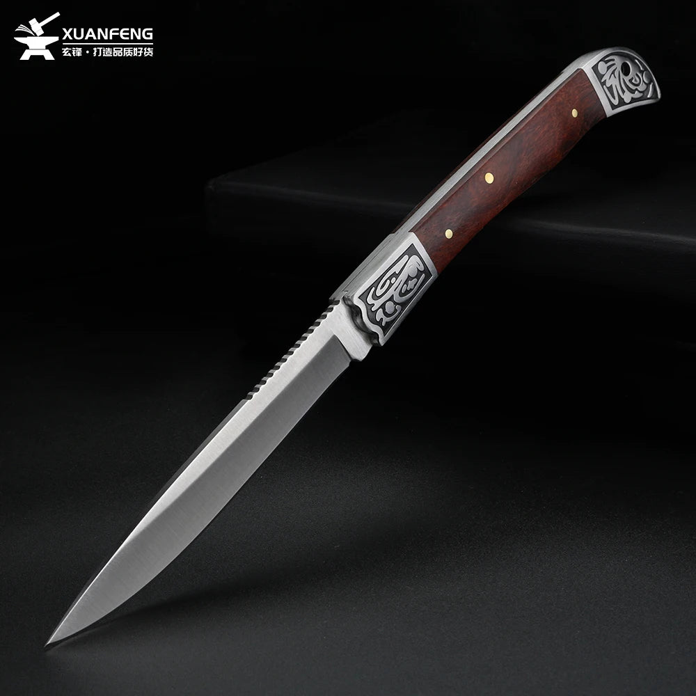 XUANFENG D2 Steel Folding Pocket Knife – Outdoor Multitool Folding Pocket Knife Qst