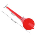 Spill-Proof Refueling Funnel for Cars, Motorcycles & More Refueling Funnel Qme Red