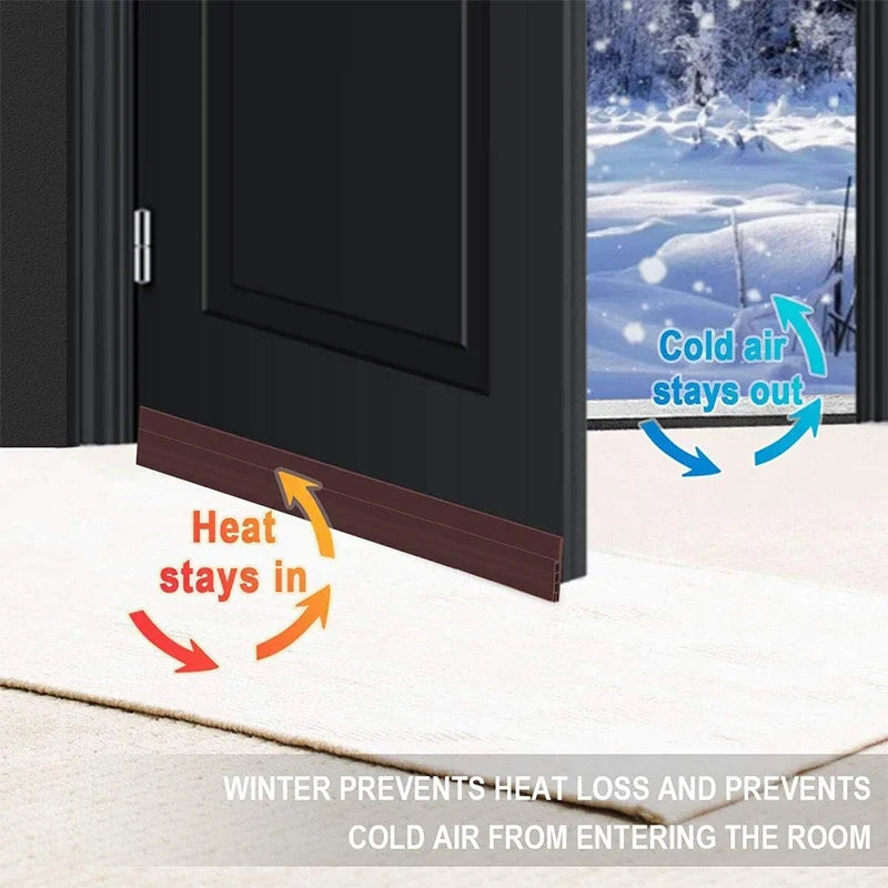 Door Draft Stopper Under Door Sweep | Weather Stripping Seal Door Weather Stripping Qme
