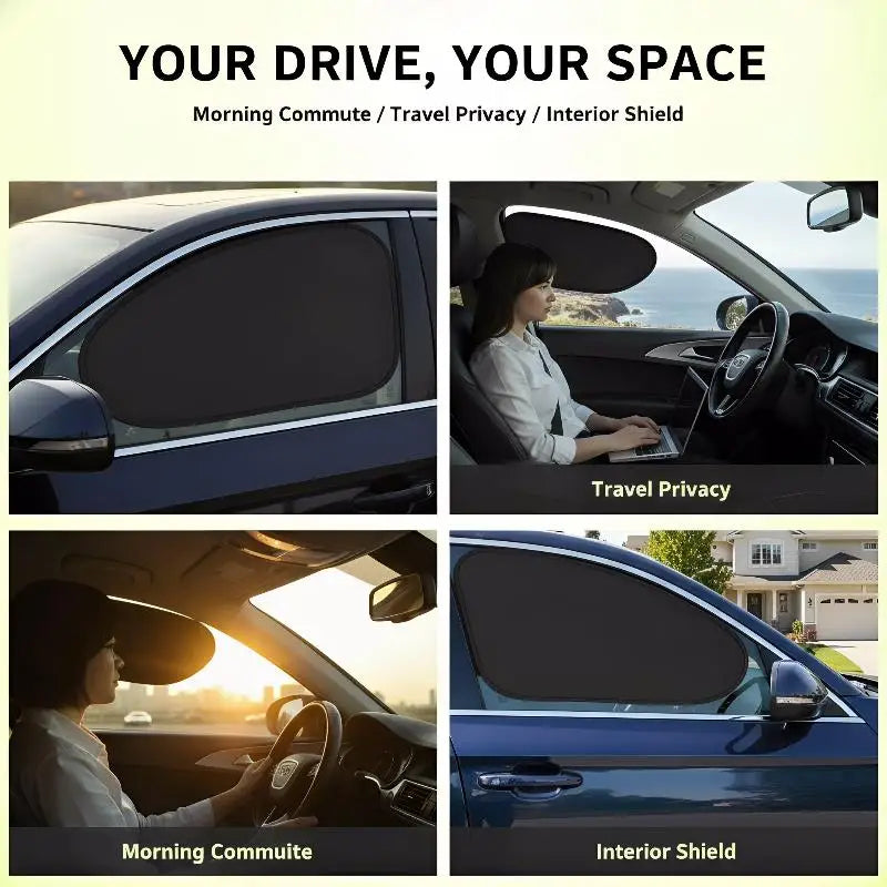 Car Window Sun Shade Universal Side Sunshade UV Protection Car Window Sunshade Qme