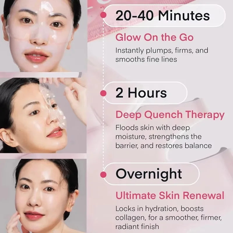 Deep Collagen Facial Mask – Firm, Hydrate & Smooth Fine Lines Collagen Sheet Mask Qme