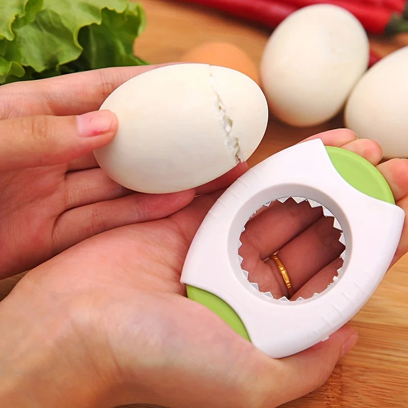 Stainless Steel Egg Opener & Eggshell Cutter Clamp Tool Egg Opener Tool Qme