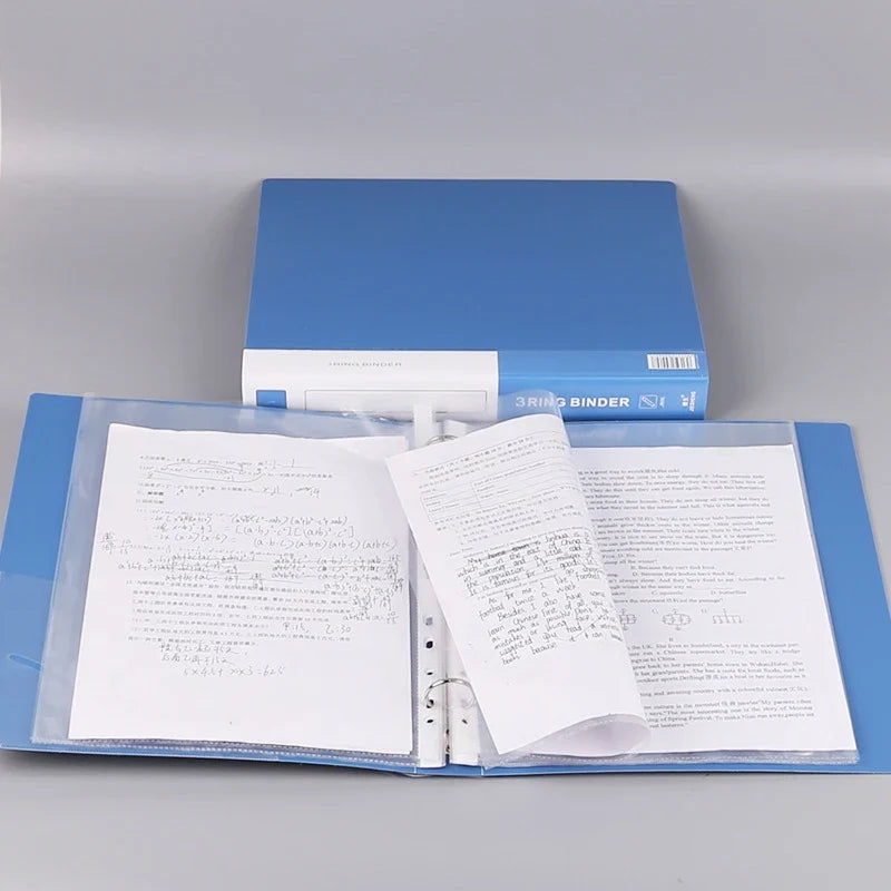 Transparent Loose Leaf Binder Folder | Office File Organizer Document Folder Qme