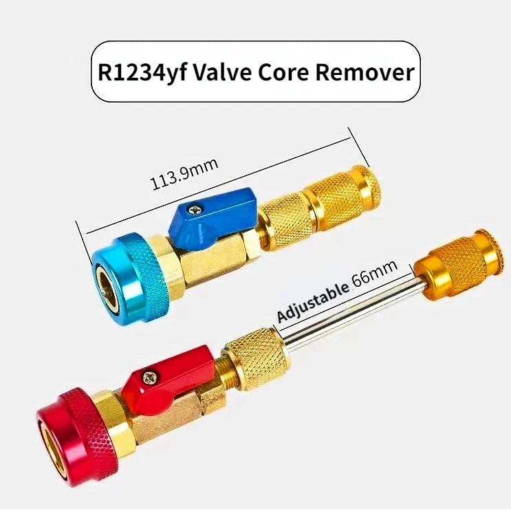 Car AC Valve Core Remover Installer Kit – R134A & R1234YF AC Valve Core Tool Qme
