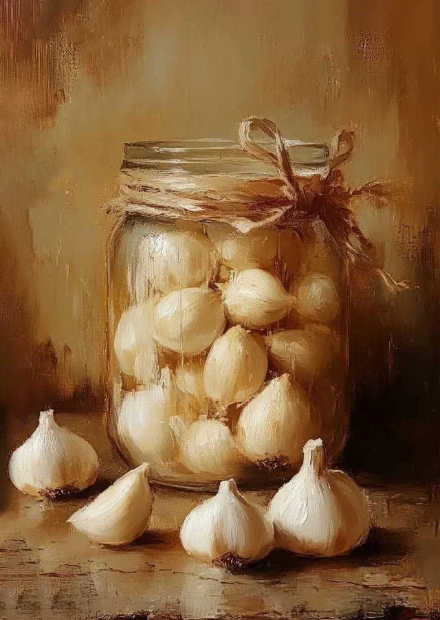 Vintage Kitchen Still Life Canvas Wall Art – Food Poster Print Canvas Wall Art Qst 10 50x70cm Unframed