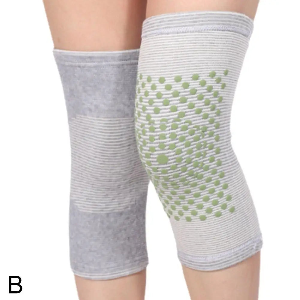 Tourmaline Self-Heating Knee Sleeve – Far Infrared Warmth Knee Support Sleeve Qme Gray