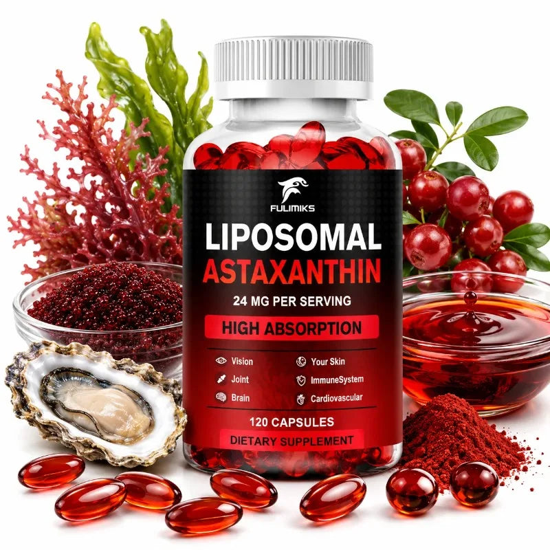 Fulimiks Liposomal Astaxanthin 24mg – Antioxidant Supplement Antioxidant Supplement Qst