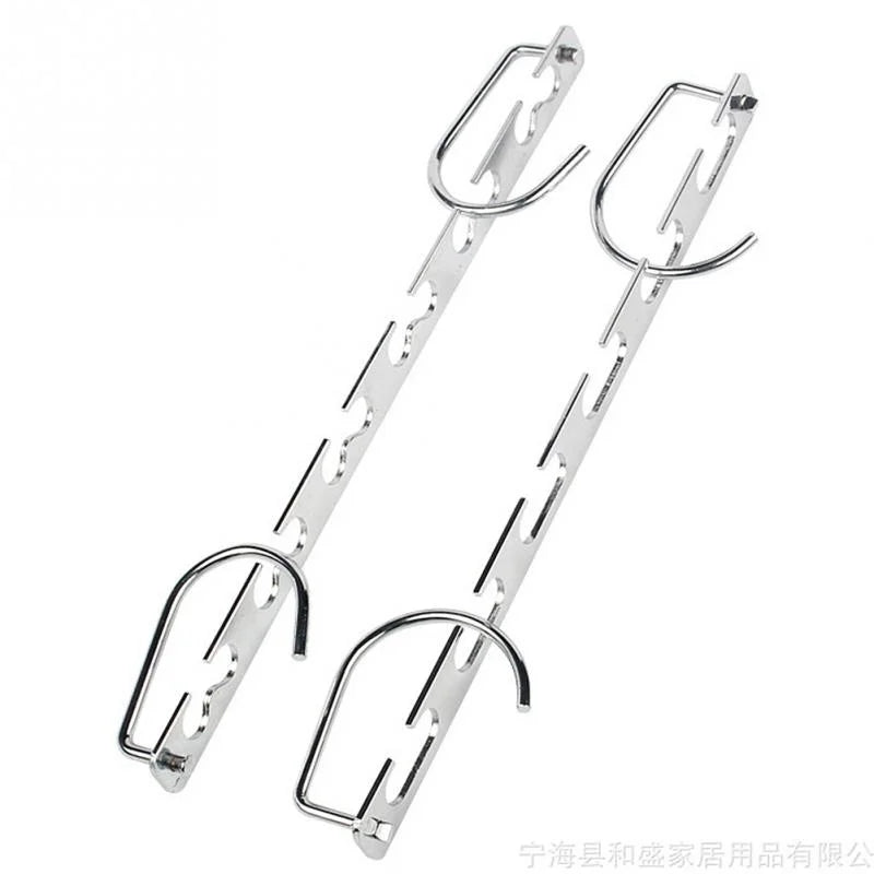 Space-Saving 6-Hook Metal Clothing Hanger Organizer 37cm Wardrobe Hanger Organizer Qme