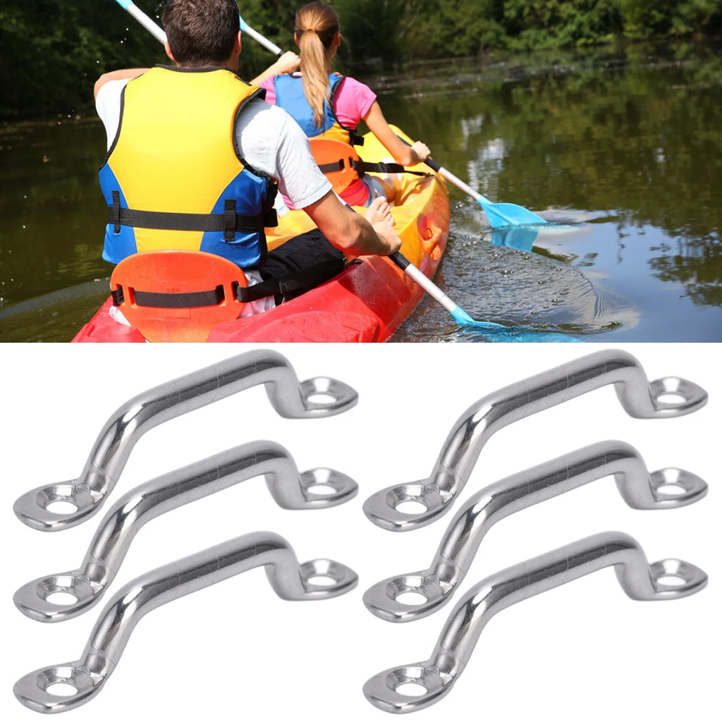 316 Stainless Steel Boat Pad Eye Deck Loop Tie-Down Kit 10pcs Marine Deck Hardware Qst