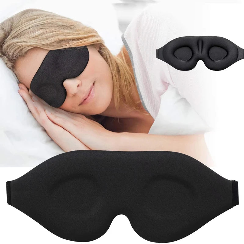3D Sleep Mask – Soft Breathable Light-Blocking Eye Mask Sleep Eye Mask Qst