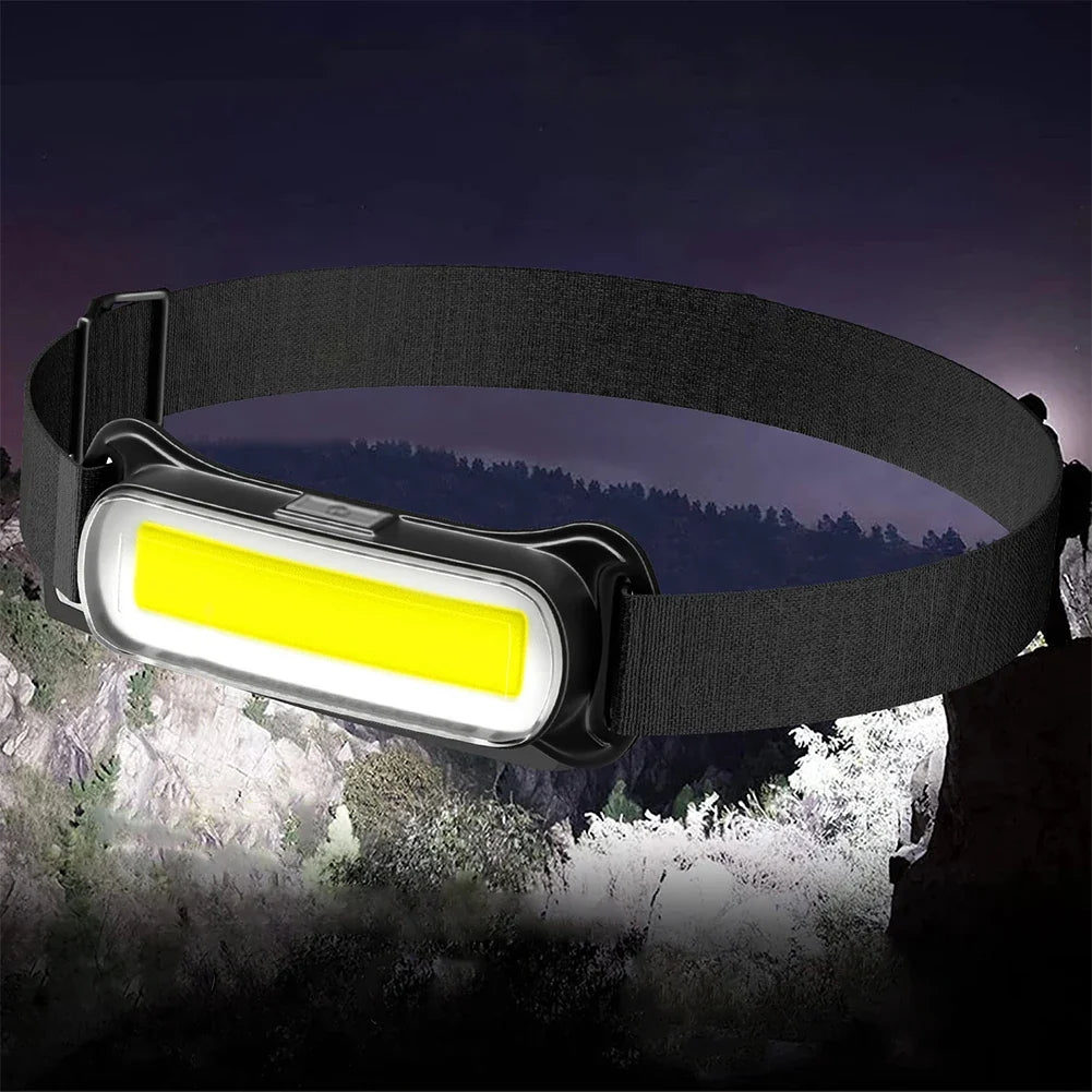 USB Rechargeable LED Headlamp – 3 Modes, Waterproof LED Headlamp Qme Default Title