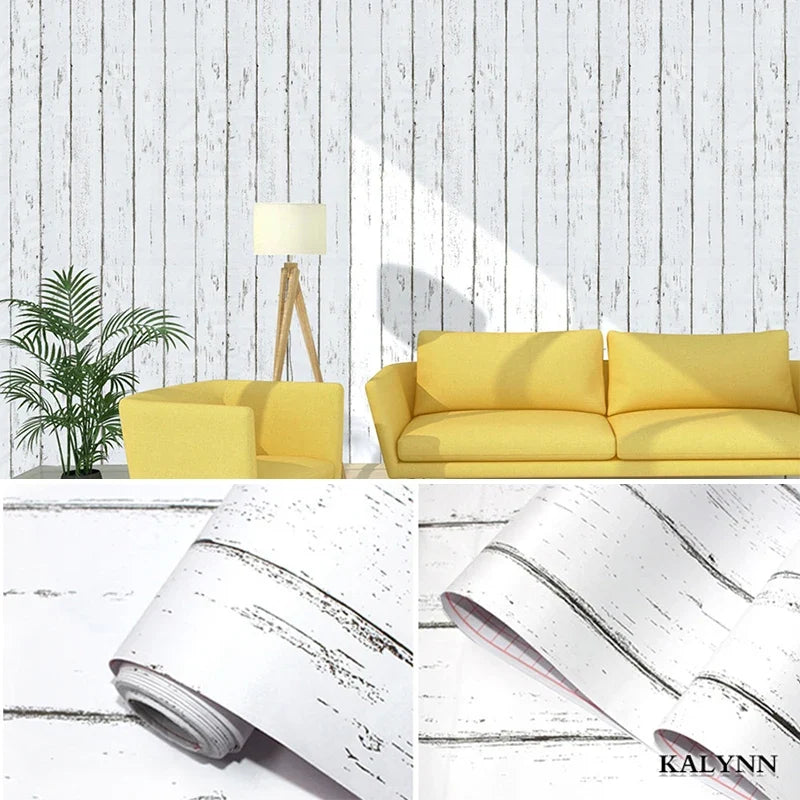 Vintage Wood Peel & Stick Removable Wallpaper – Blue Peel & Stick Wallpaper Qme