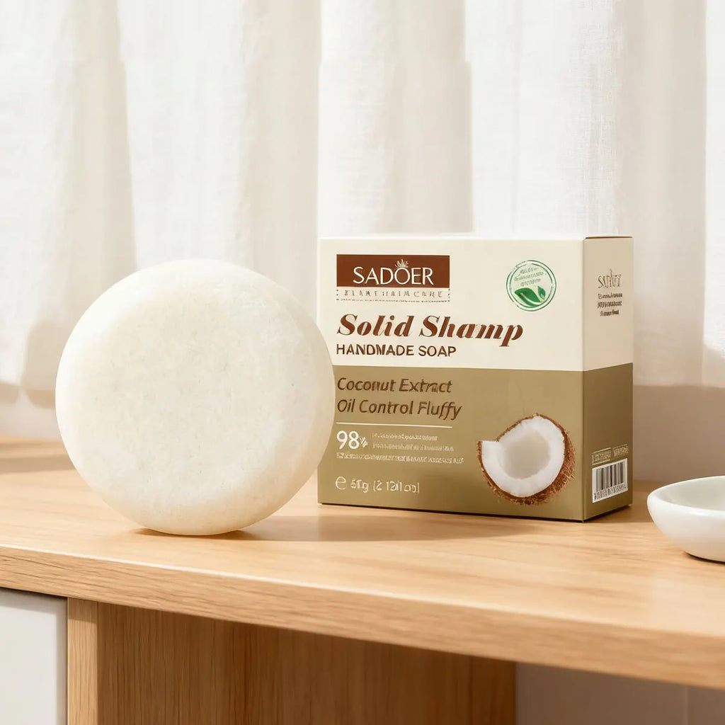Coconut Natural Fragrance Shampoo Bar | Moisturizing Hair Soap Shampoo Bar Soap Qme