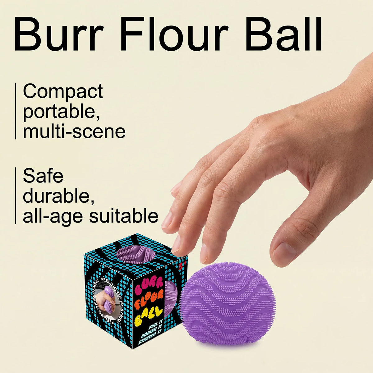 Nee Doh Fuzz Ball – Soft Spiky Sensory Fidget Squeeze Toy Sensory Fidget Toy Qst