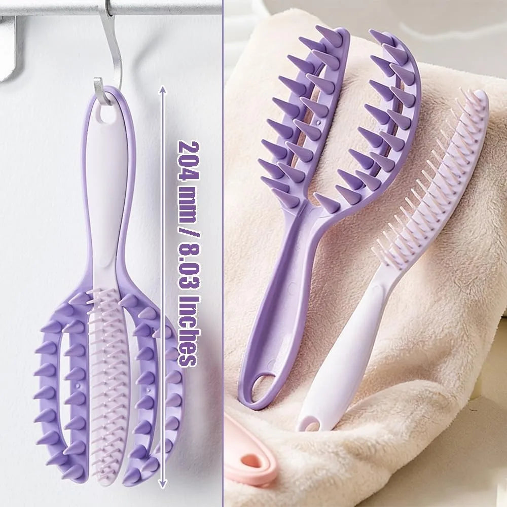 Scalp Massager Shampoo Brush – Detachable Hair Exfoliator Scalp Massage Brush Qme