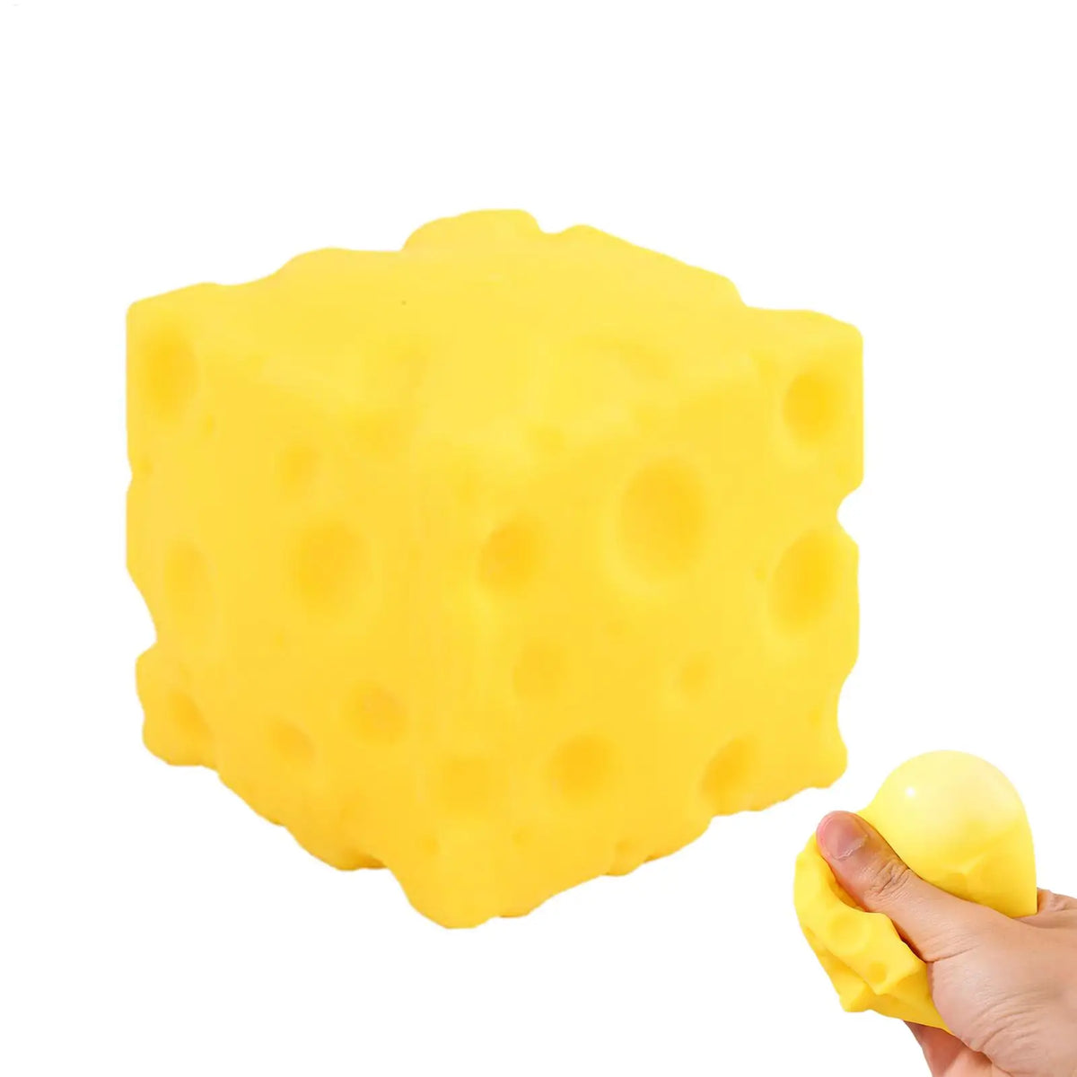 Yellow Cheese Squeeze Fidget Cube | Silicone Sensory Toy Squeeze Fidget Toy Qme