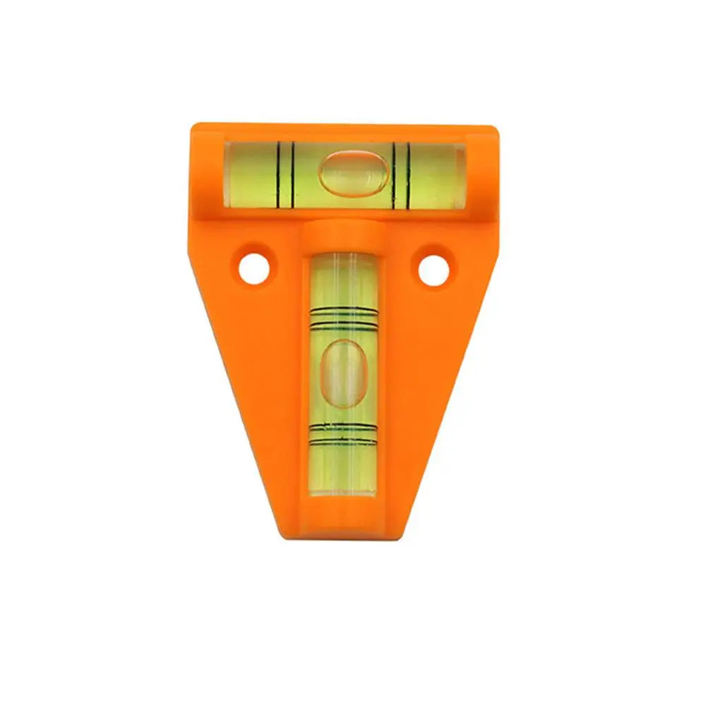 T-Type Mini Spirit Level – Waterproof Portable Cross Level Spirit Level Tool Qst Orange