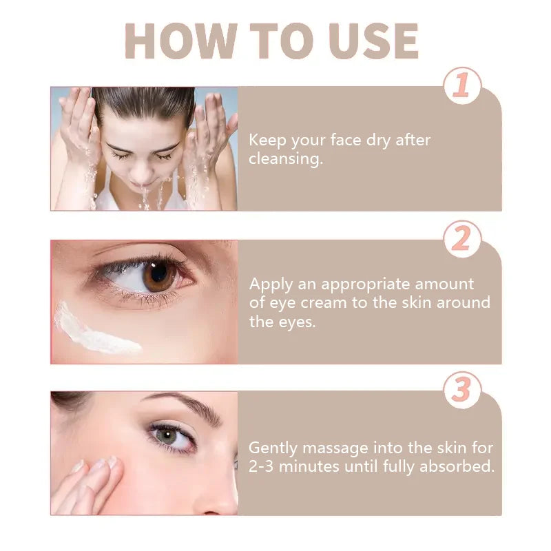 Hydrolyzed Collagen & Snail Essence Eye Cream | Firming Eye Cream Qme