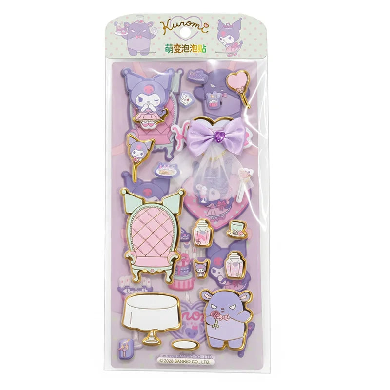Hello Kitty Kuromi 3D Crystal Stickers | Planner Decoration Decorative Stickers Qme 2