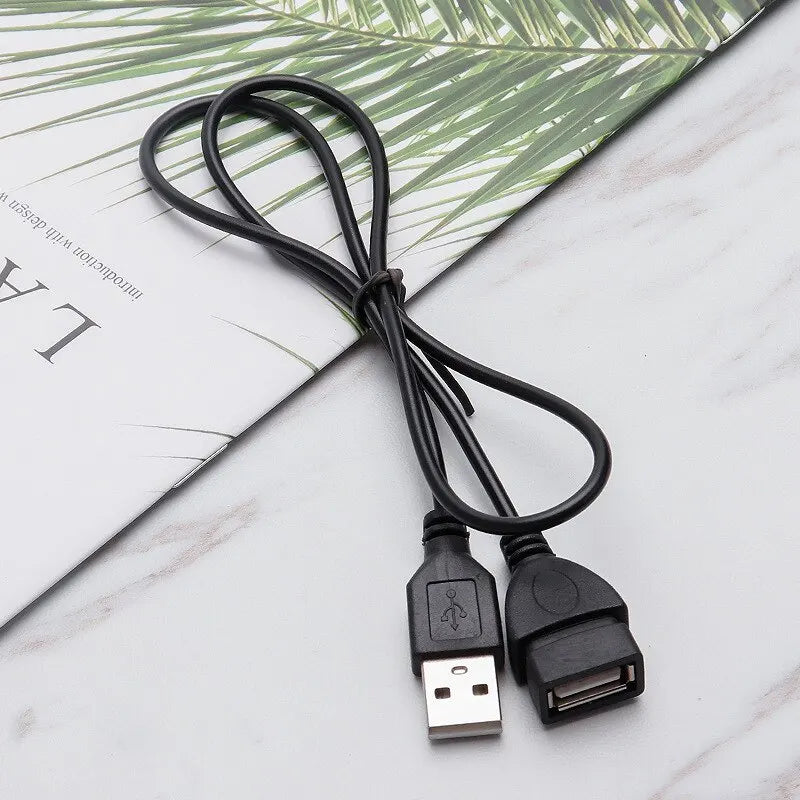 Pure Copper 4-Core USB Cable – Black & White PVC | Qme USB Data Cable Qme
