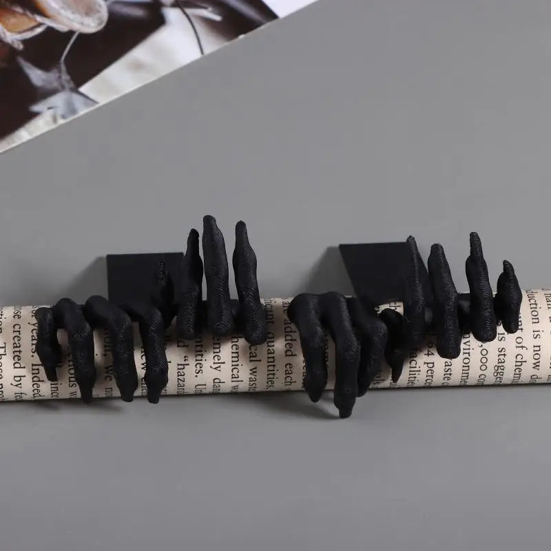 3D Horror Bookmarks – Personalized Novelty Page Markers | 2-Pack Novelty Bookmarks Qme Black