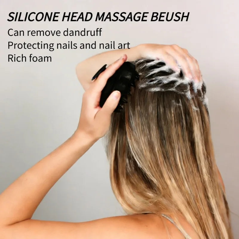 Long Handle Bath Brush – Scalp Massager & Exfoliating Brush Scalp Massage Brush Qme