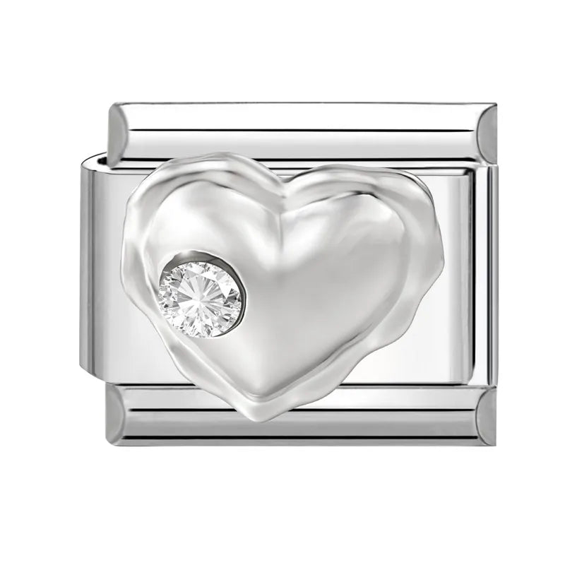 Zircon Italian Charm Links – Heart Bow Butterfly Star 9mm