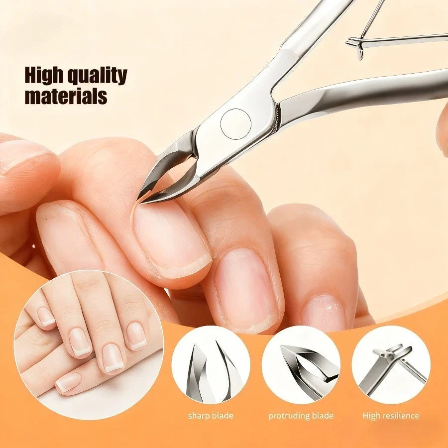 Professional Cuticle Trimmer – Ultra-Sharp Stainless Steel Shears Cuticle Trimmer Qme