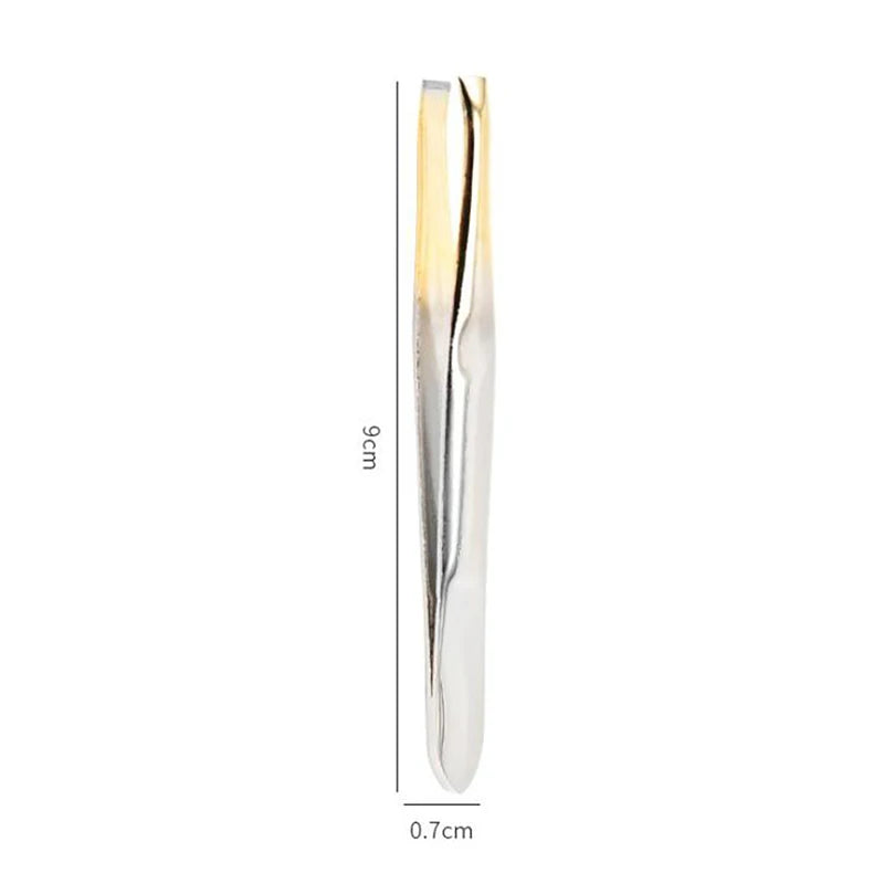 Stainless Steel Eyebrow Tweezers – Precision Makeup Tool Eyebrow Tweezers Qst