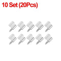 100-Pack Self-Tapping Shelf Bracket Screws | Wardrobe Holders Shelf Support Screws Qme 10Set (20PCS)
