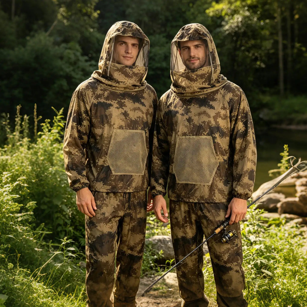 Mesh Hooded Insect-Proof Suit for Fishing Hunting & Hiking Outdoor Insect-Proof Suit Qst