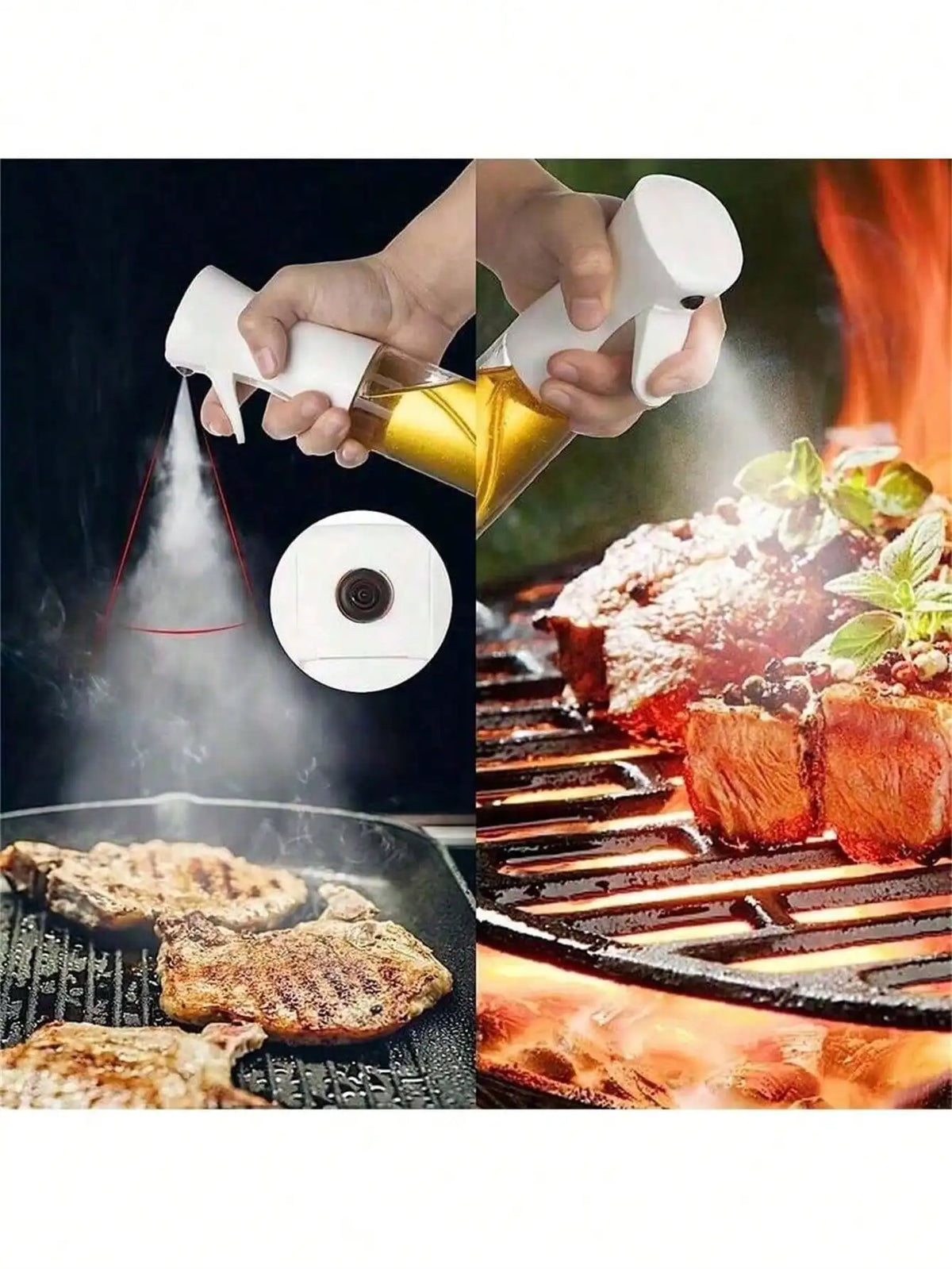 Glass Oil Spray Bottle 200ml – Cooking, Baking & Camping Oil Spray Bottle Qme