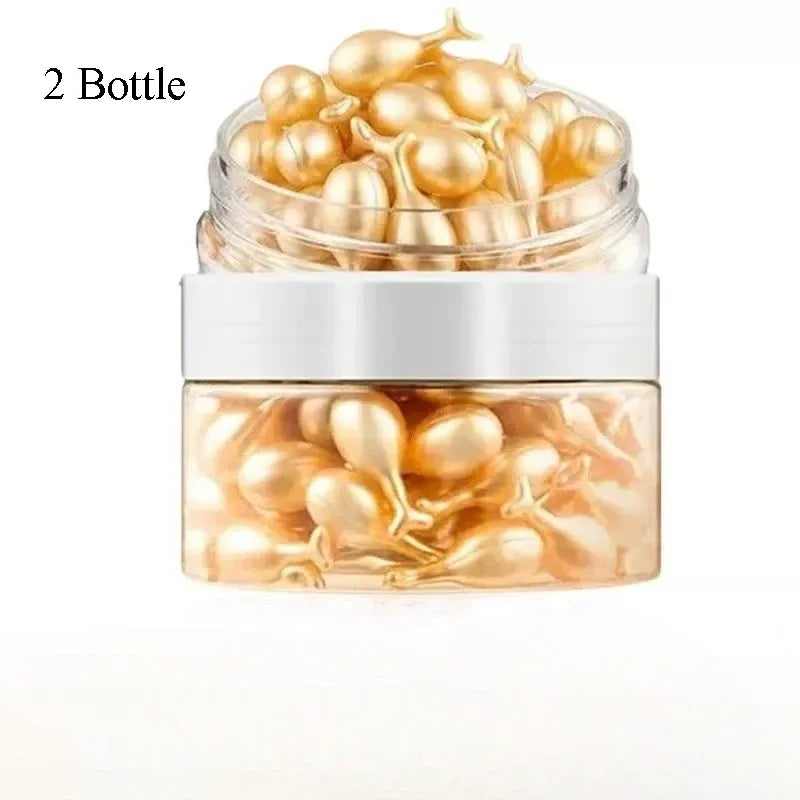 Collagen Face Capsules Serum – Firming, Brightening & Smoothing Collagen Face Serum Qme 50Pcs 2 bottle