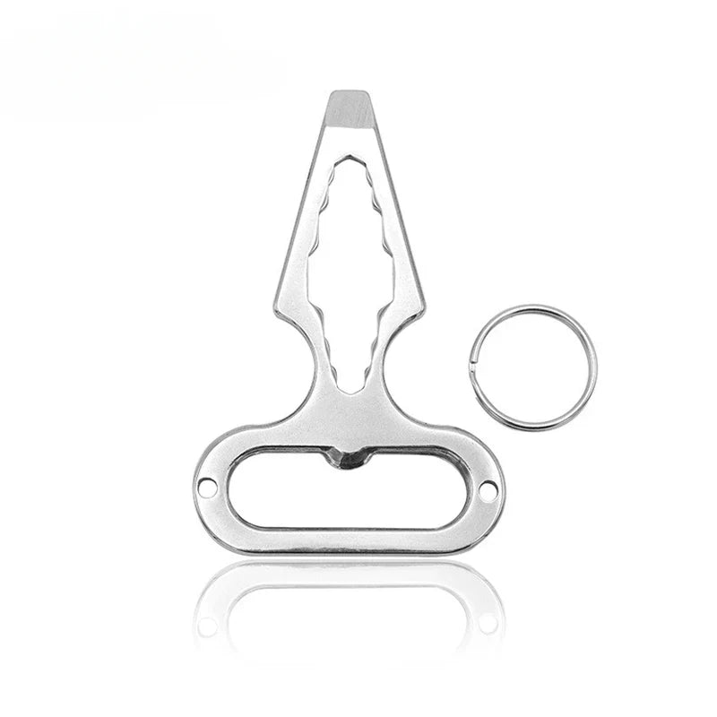 EDC Survival Keychain Tool – Stinger, Bottle Opener & Wrench EDC Multi-Tool Qme 1pc