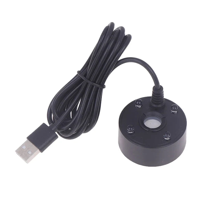 USB Waterproof Mist Maker for Aquarium, Fish Tank & Fountain Aquarium Mist Maker Qme 2 Black