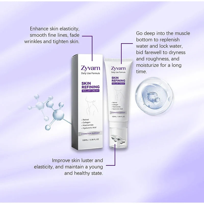 PDRN Body Lotion with Built-In Rolling Massager 100ml Body Lotion Massager Qme