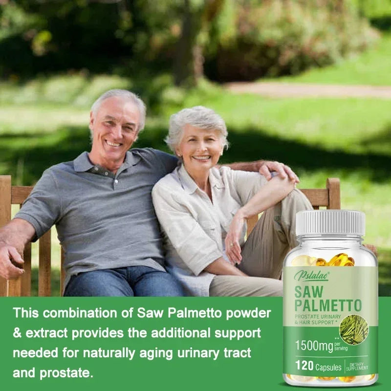 Saw Palmetto Capsules – Prostate, Hair & Vitality Support Herbal Supplement Qst